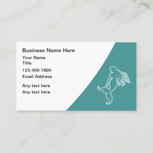 Beach Tropical Mermaid Theme Business Cards Visitenkarte