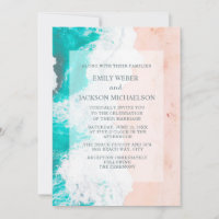 Beach Tropical Ocean Aquamarin White Brown Hochzei