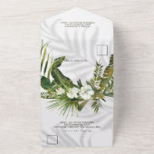 Beach Tropical Palms Shadows UAWG triftig All In One Einladung (Außenbereich)