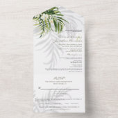 Beach Tropical Palms Shadows UAWG triftig All In One Einladung (Innen Boden)