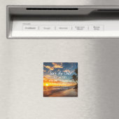 Beach Tropical Sand Hochzeiten Moderne Waves Magne Magnet (In Situ (Geschirrspüler))