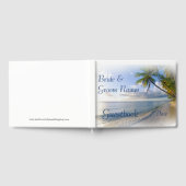 Beach Tropical Seaside Wedding oder Dusche Gästebu Gästebuch (Voll)
