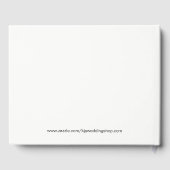 Beach Tropical Seaside Wedding oder Dusche Gästebu Gästebuch (Rückseite)