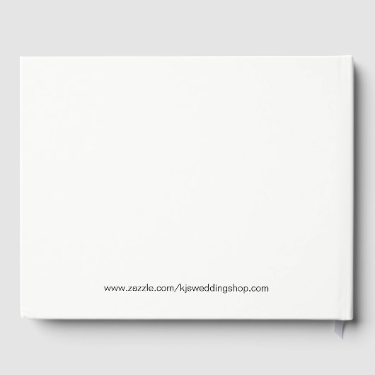 Beach Tropical Seaside Wedding oder Dusche Gästebu Gästebuch (Rückseite)