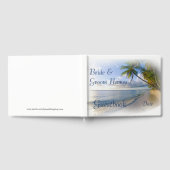 Beach Tropical Seaside Wedding oder Dusche Gästebu Gästebuch (Voll)