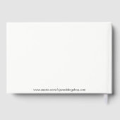 Beach Tropical Seaside Wedding oder Dusche Gästebu Gästebuch (Rückseite)