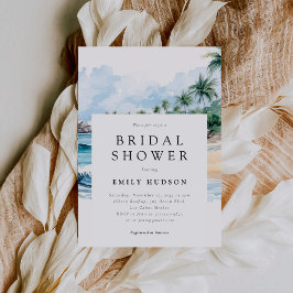 Beach Tropical Summer Bridal Dusche Einladung