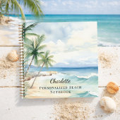 Beach tropical summer notizblock