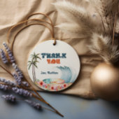 Beach Tropical Surf Vielen Dank Geschenkanhänger