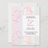 Beach Tropical Theme Blumenzettel Einladung (Vorderseite)