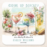 Beach Tropical Themed Cocktails Rente Party