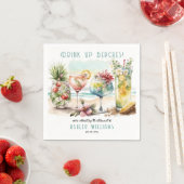 Beach Tropical Themed Cocktails Rente Party Serviette (Beispiel)