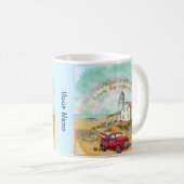 Beach Truck Lighthouse Kaffeetasse (VorderseiteRechts)