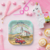 Beach Truck Lighthouse Pappteller (Party)