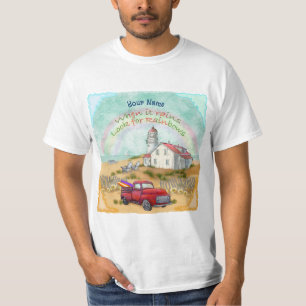 Beach Truck Lighthouse T-Shirt