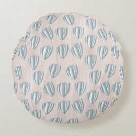 Beach Tulips Round Pillow Rundes Kissen