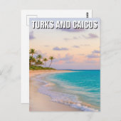 Beach Turks and Caicos Travel Postkarte (Vorne/Hinten)