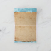 Beach Turtle Whimsical Personalized Thank You Dankeskarte (Innenseite)