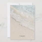 Beach Twins Baby Birth Foto Announccard Ankündigung (Rückseite)