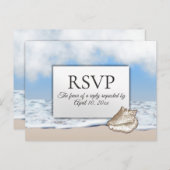 Beach UAWG mit Menüauswahl Einladungspostkarte (Vorne/Hinten)