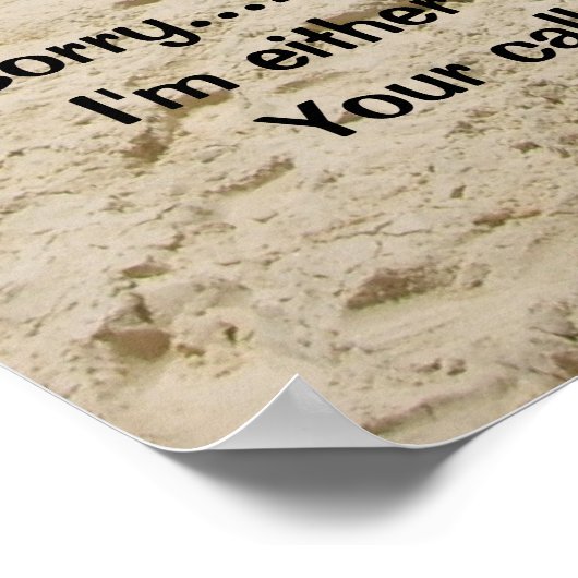 Beach Umberella Poster (Ecke)