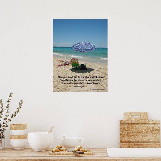 Beach Umberella Poster (Küche)
