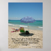 Beach Umberella Poster (Vorne)