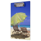 Beach Umbrella, Abaco, Bahamas Klemmbrett (Links)