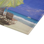 Beach Umbrella, Abaco, Bahamas Schneidebrett (Ecke)