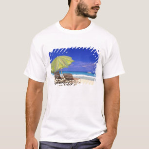 Beach Umbrella, Abaco, Bahamas T-Shirt
