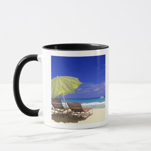 Beach Umbrella, Abaco, Bahamas Tasse (Links)