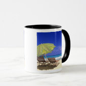 Beach Umbrella, Abaco, Bahamas Tasse (VorderseiteRechts)