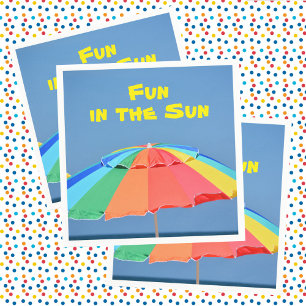 Beach Umbrella Bright farbenfroher Sommerspass Serviette