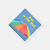 Beach Umbrella Bright farbenfroher Sommerspass Serviette (Ecke)