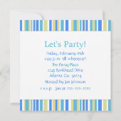 Beach Umbrella Geburtstagsparty Einladung (Rückseite)