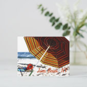 "Beach Umbrella Glow", Jones Beach, NY Postcard Postkarte (Stehend Vorderseite)