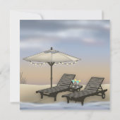Beach Umbrella | Leuchten | Stühle Sunset Retireme Einladung (Rückseite)