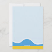 Beach Umbrella Party Einladung (Rückseite)