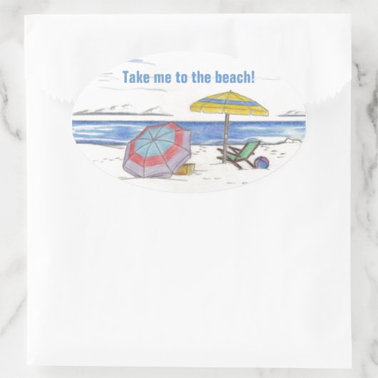 BEACH UMBRELLAS Aufkleber (4) (Tasche)