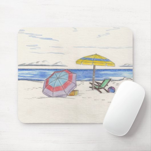 BEACH UMBRELLAS Mousepad (Mit Mouse)