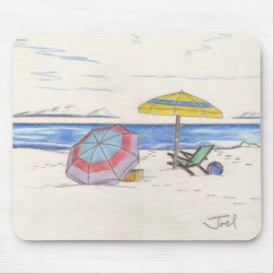 BEACH UMBRELLAS Mousepad