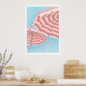 Beach Umbrellas Poster (Küche)