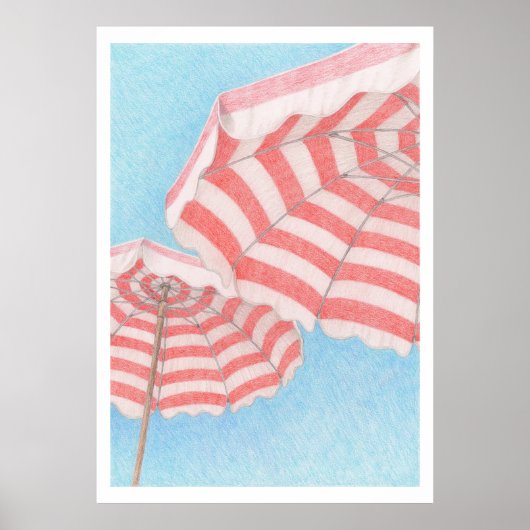 Beach Umbrellas Poster (Vorne)