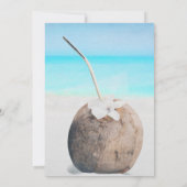 Beach- und Cocktail-String-Lights-Pension-Party Einladung (Rückseite)