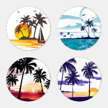 Beach Untersetzer Set