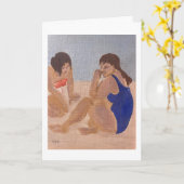 Beach Vacacation Card Karte (Gelbe Blume)