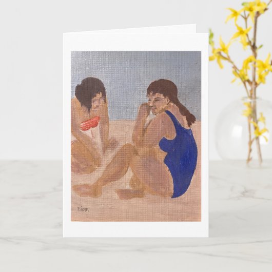 Beach Vacacation Card Karte (Gelbe Blume)