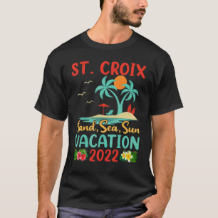 Beach Vacation 2022 Retro Jungfrau Insel St Croix T-Shirt