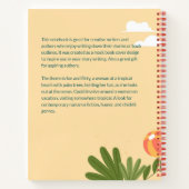 Beach Vacation Book Cover Inspiration Notebook Notizblock (Rückseite)