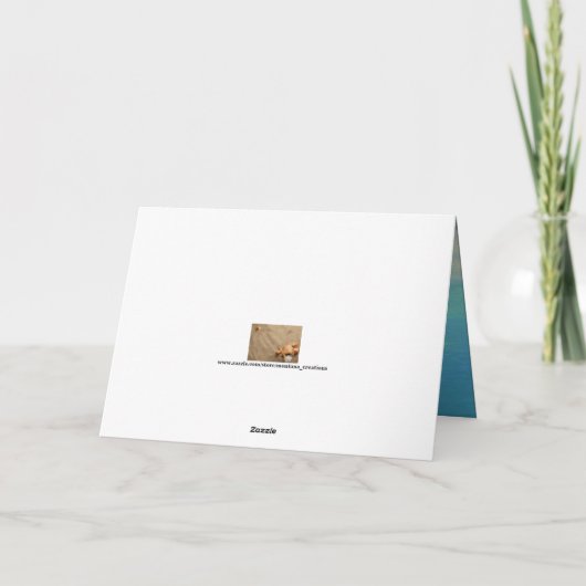 Beach Vacation Danke Karte (Rückseite)